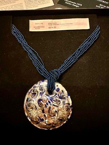 Murano glass necklace italy - glass,