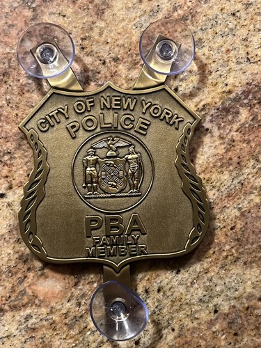 Nypd pba window plaque family - pba,