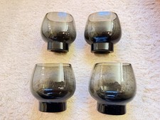 4 x Vintage Holmegaard Smoky