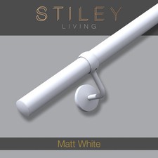 Matt White Stair Handrail Wall