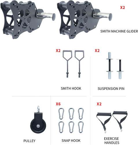 Pulley system gym power rack - power,