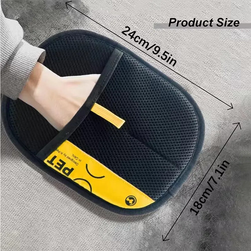 Pet cats hair remover gloves - hair,