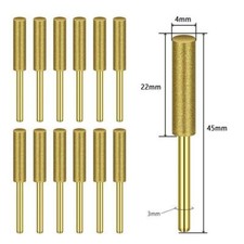 12x 4/4.8mm Diamond Chainsaw Sharpener Burr Grinder Chain Saw Drill Bits Dremel