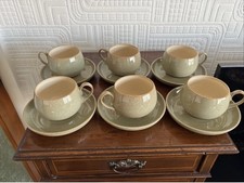 Set Of 6 Denby Camelot Cups &