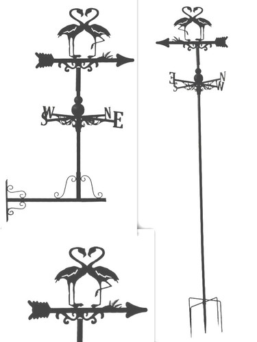 Metal weather vane wind - wind, wheel