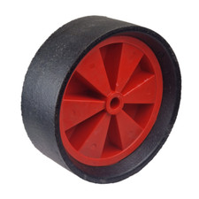 Creep Feeder Wheel Solid Red Plastic Centre Replacement Rubber Wheel for Creeper