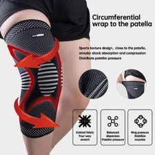 Knee Support Compression Sleeve Brace Patella Arthritis Pain Relief Gym Sports