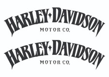 Harley-Davidson Motorcycle Logo Stickers Decals x2, Self Adhesive, Choose Colour