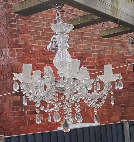 Vintage clear glass crystal