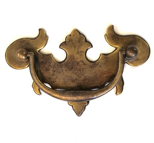 Solid brass plate handle - , pull