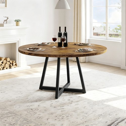 Industrial 120cm round - 120cm, dining