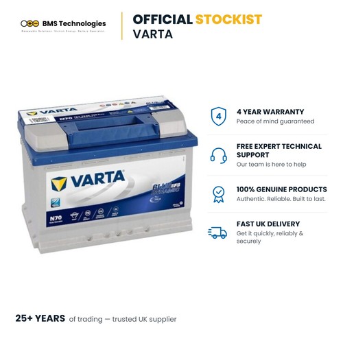 N70 efb car battery 12v - efb, varta
