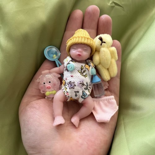 Silicone baby doll reborn - doll, mini