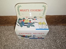 Vintage Japan Metal Tin Recipe