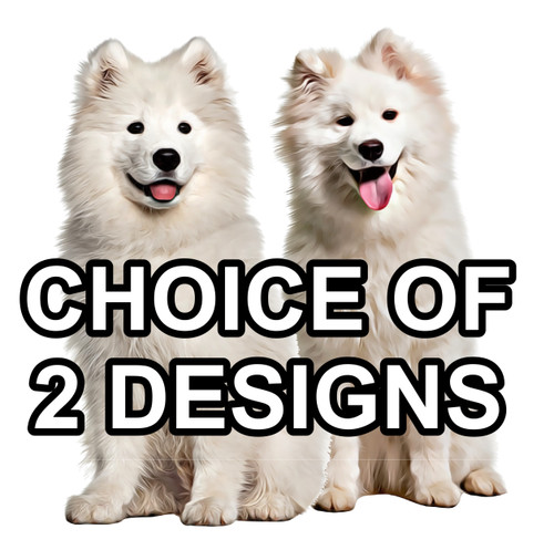 Samoyed self adhesive dog - self,