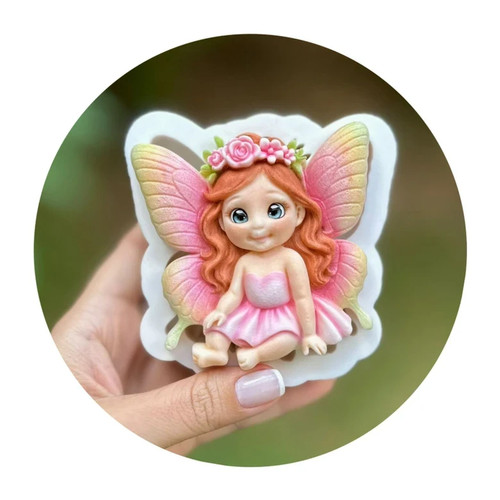Silicone mold forest fairy - silicone,