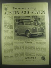 1953 Austin A30 Seven Car Ad -