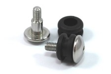 2x Stainless Fairing Bolts & Rubber Grommets fits Suzuki 09139-06126 09320-09016