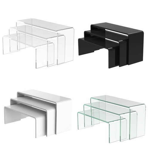 Acrylic nesting plinths - acrylic,