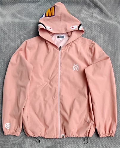 Bape pink solid shark full - pink, full-zip
