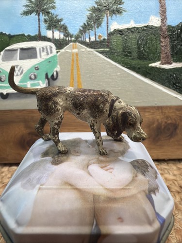 Antique vienna bronze dogs - antique,