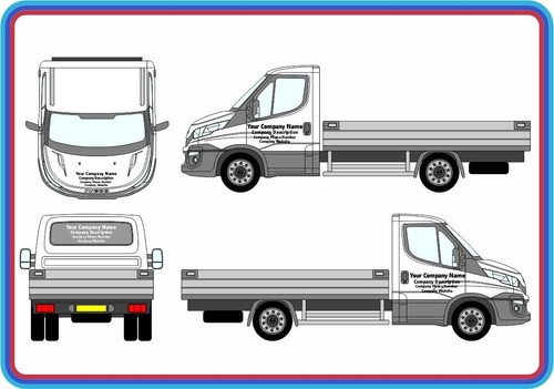 Chassis cab sign writing - sign,