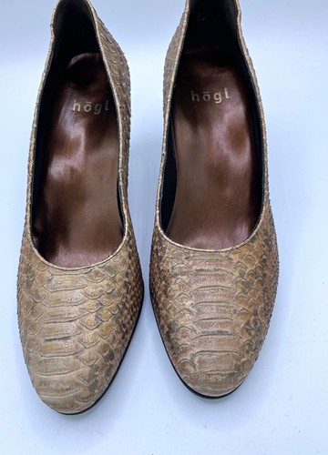 Högl brown leather - brown, snake