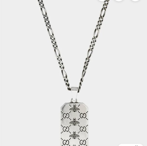 Gucci bee dog tag necklace - tag,