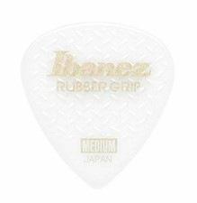 Ibanez PA16MRG-WH RUBBER GRIP 0.8mm Medium Guitar Pick x 6, 12 or 24 Picks New