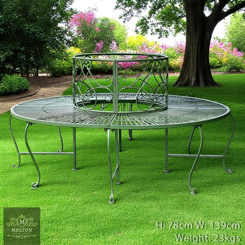 Victorian inspired tree bench - tree,