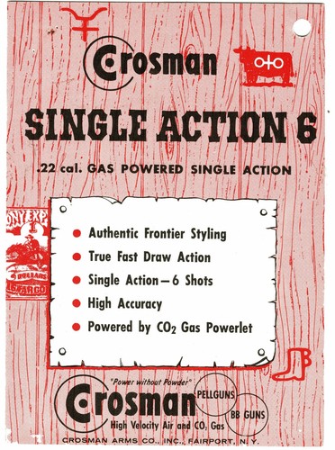 Crosman single action - action, (six)