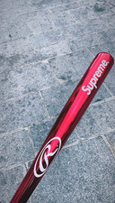 Supreme Rawlings Chrome Maple Wood Baseball Bat Supreme Box Logo Nike