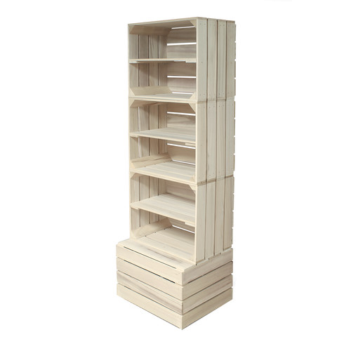Crate shelving tower display - shelving,