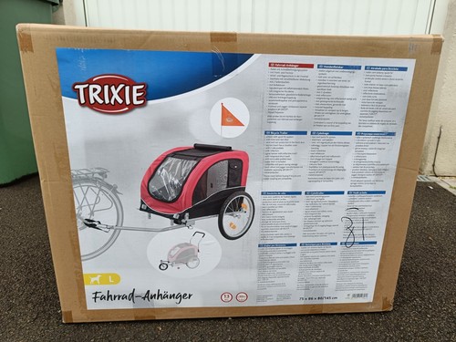 Trixie large dog bike - dog, trailer