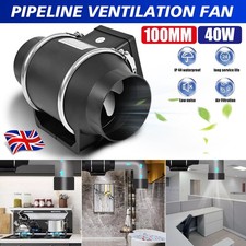 4" Inline Exhaust Duct Fan 40W