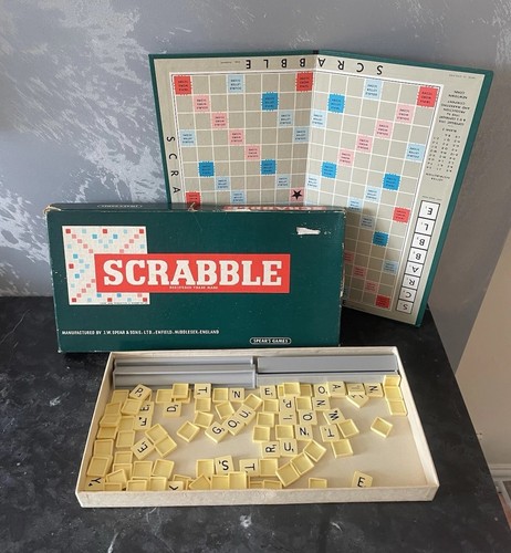 Scrabble board game vintage - scrabble,