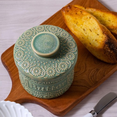 Butter crock ceramic with - crock,