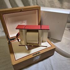 Genuine Seamaster Omega Wooden Watch Box & Warranty Card Holder * FREE UK P&P *