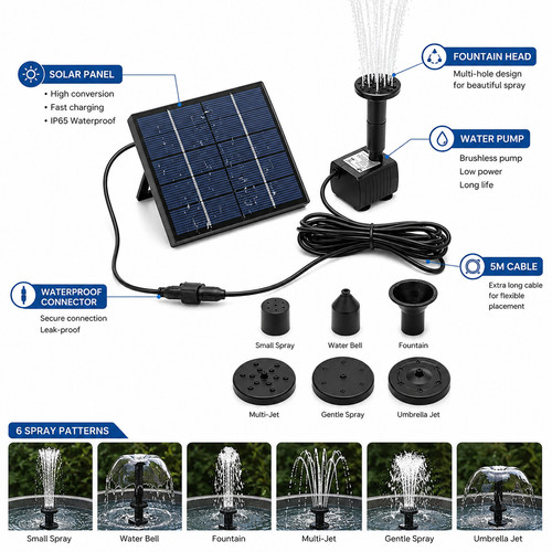 Solar fountain pump - solar,