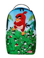 Angry Birds x Sprayground Pig Pile Backpack🔥New Black Bookbag Large School Bag