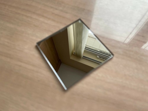 Square mirror perspex plastic - square,