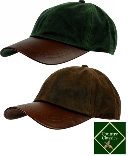 Mens wax baseball cap leather - mens,