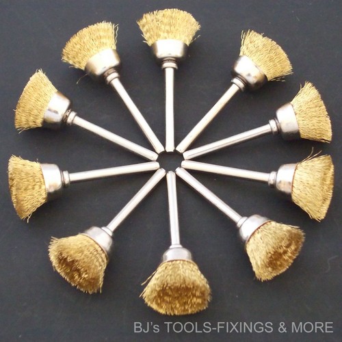 Brass wire cup brushes - brass,