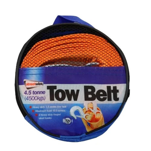 Heavy duty tow belt - strap, rope
