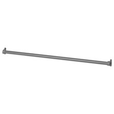 New IKEA Komplement Steel Clothes Wardrobe Rail White/Grey 50, 75, 100cm Durable
