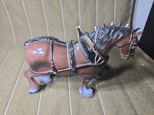 Clydesdale horse plastic toy - horse,