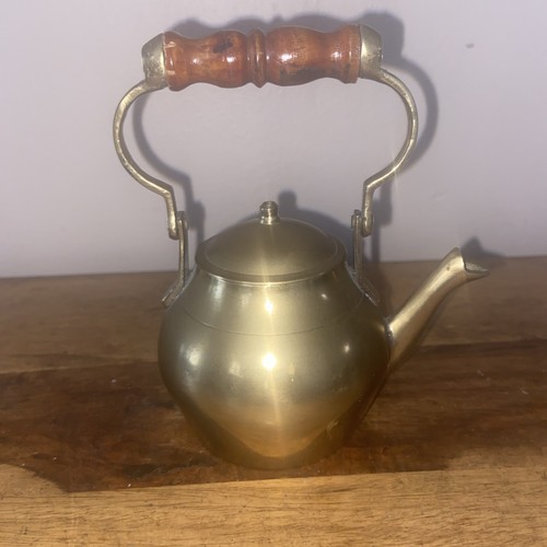 Small ornamental brass kettle - ornamental,