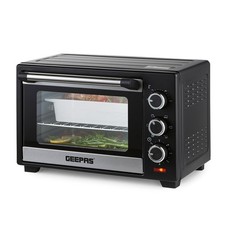 Geepas Mini Oven Toaster Grill Tabletop Compact Portable Baking Cooker 19L 1280W