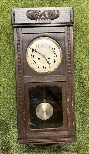 Vintage wooden oak - wooden, pendulum