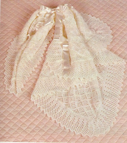 Beautiful baby shawl knitting - beautiful,